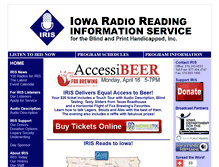 Tablet Screenshot of iowaradioreading.org